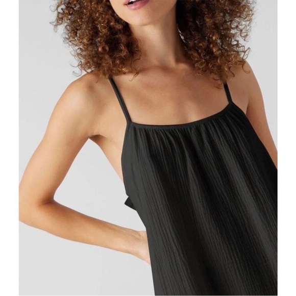 Sol Angeles New Gauzy Maxi Dress Black Size Xsmall /Small NWT cotton Flowy - Picture 3 of 13